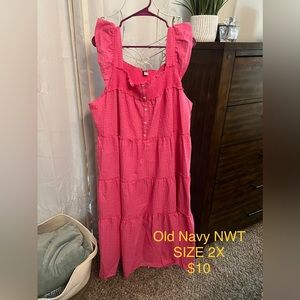 Pink maxi dress from Old Navy. NWT